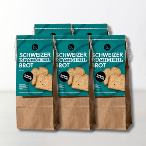 5 x Schweizer Ruchmehl Brot
