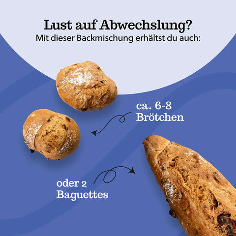 5 x Einkorn-Dattel-Brot