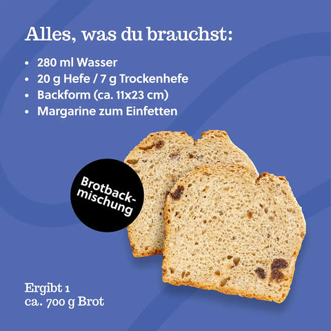 5 x Einkorn-Dattel-Brot