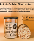 Brot im Glas zum einfachen Backen - Ideal für Käseplatten, Dips und mehr in nur 35 Minuten