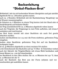 Backanleitung Dinkel-Flocken-Brot