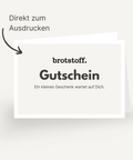 Gutschein direkt zum Ausdrucken