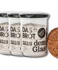 Drei Backmischungen im Glas der Sorte Bio Kastanien im Hanfglück