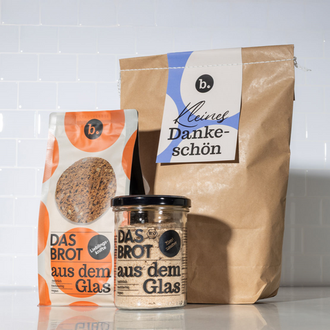 Kleines Dankeschön Brotbeutel mit Inhalt