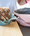 Brotlagerung mit Bienenwachstuch