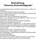 Backanleitung Schweizer Ruchmehl Baguette