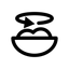 Symbol Teig mischen